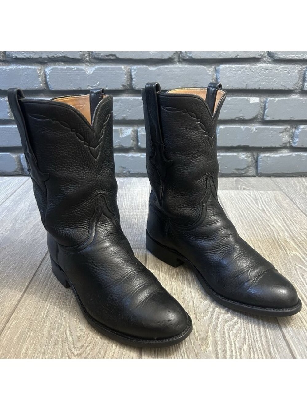 Lucchese Classics Handmade H9528 RR Western Cowboy Boots Mens 8.5 EEE